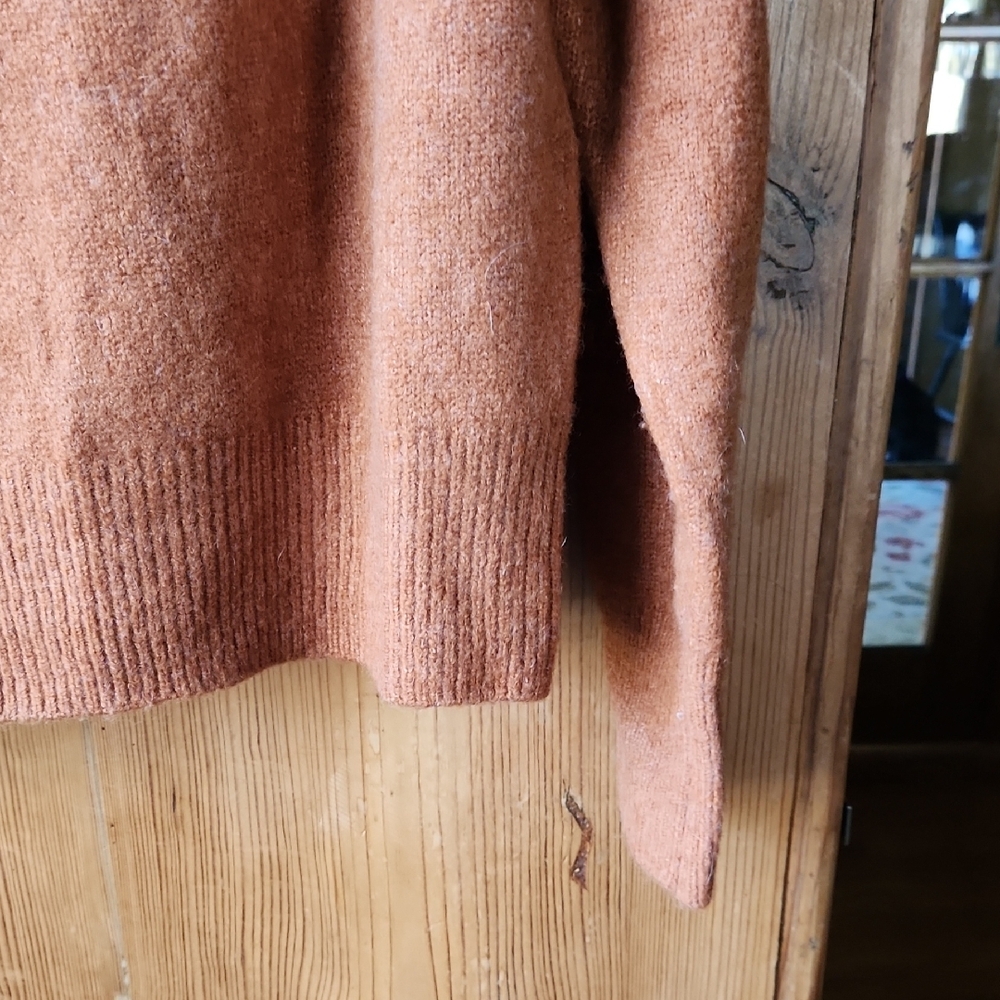 Grade & Gather Brown Women's Turtleneck Sweater - Picture 6 of 7
